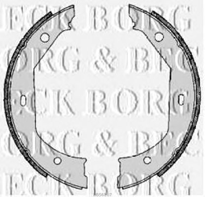 Гальмівні колодки BORG & BECK BBS6267