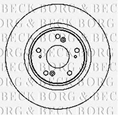 Гальмівний диск BORG & BECK BBD4741
