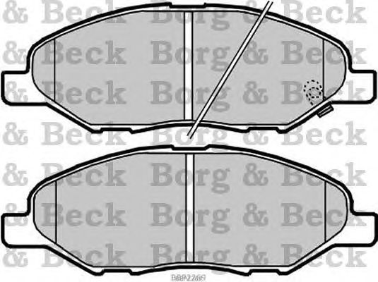 Тормозные колодки BORG & BECK BBP2269