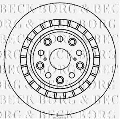 Гальмівний диск BORG & BECK BBD5962S