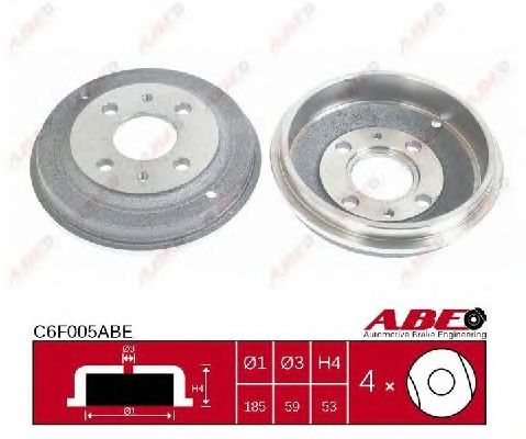Тормозной барабан ABE C6F005ABE