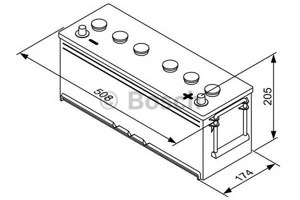 Стартерная аккумуляторная батарея BOSCH 0 092 T30 460 T3