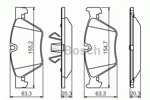 Тормозные колодки BOSCH 0 986 494 117