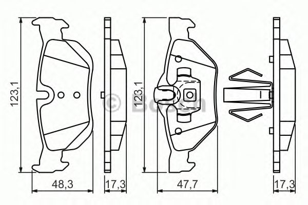 Тормозные колодки BOSCH 0 986 494 272