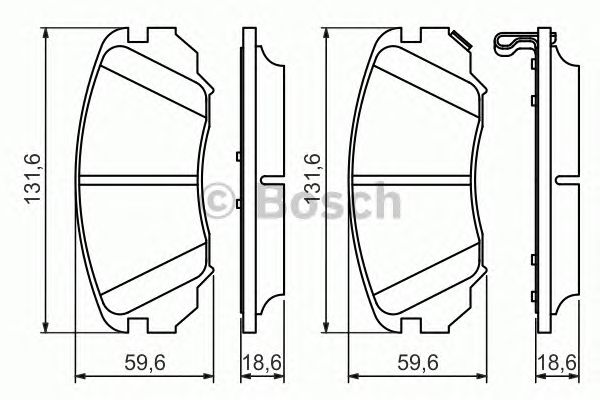 Тормозные колодки BOSCH 0 986 494 279