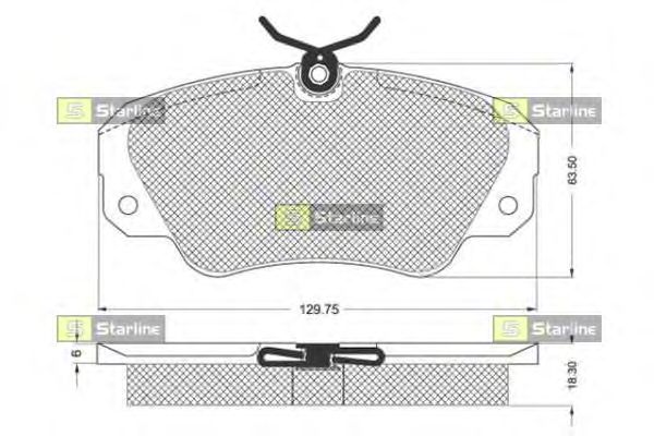 Тормозные колодки STARLINE BD S121