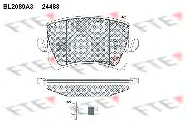 Тормозные колодки FTE BL2089A3