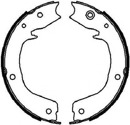 Тормозные колодки ручника FERODO FSB4027