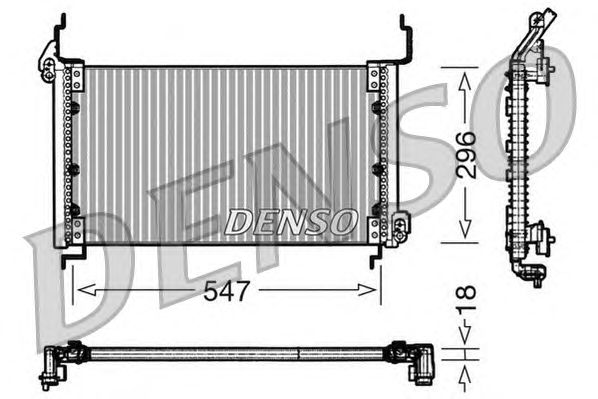 Радіатор кондиціонера DENSO DCN09082