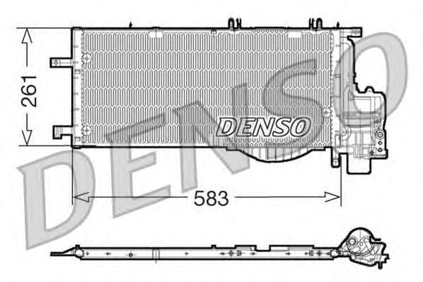 Радіатор кондиціонера DENSO DCN20022