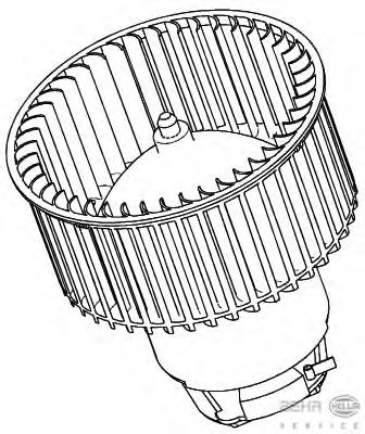 Вентилятор салона HELLA 8EW 351 040-291