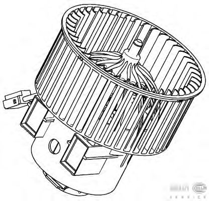 Вентилятор салона HELLA 8EW 351 040-461