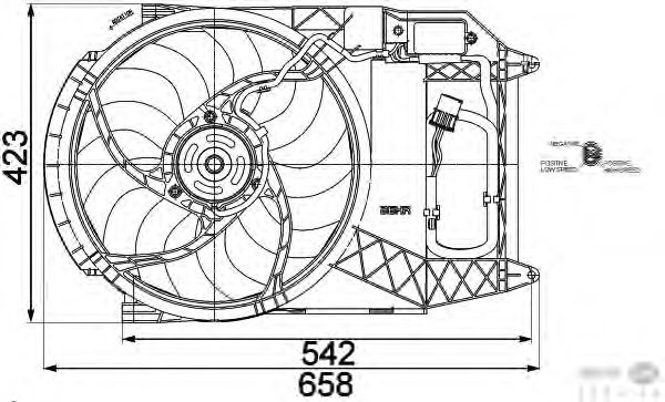 Вентилятор охлаждения HELLA 8EW 351 041-291