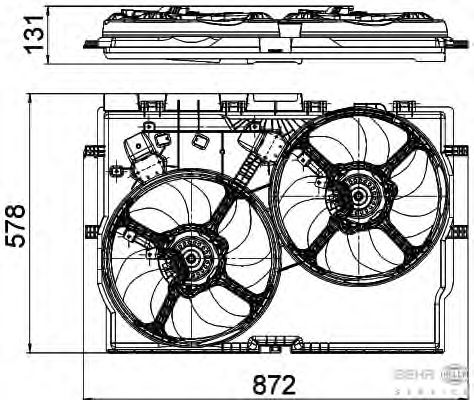 Вентилятор охлаждения HELLA 8EW 351 041-441