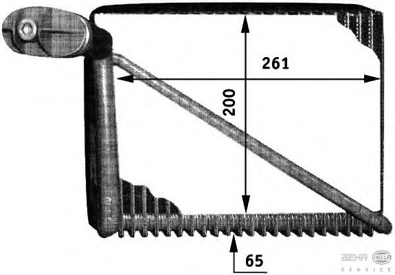 Испаритель кондиционера HELLA 8FV 351 211-061