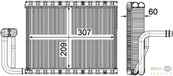 Испаритель кондиционера HELLA 8FV 351 331-111