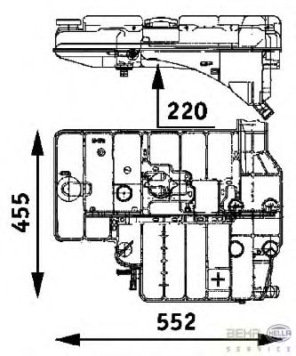 Расширительный бачок HELLA 8MA 376 705-191