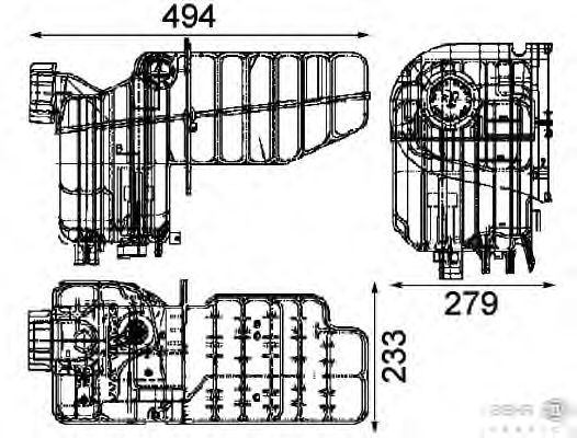 Расширительный бачок HELLA 8MA 376 705-461