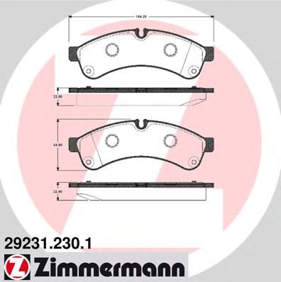Тормозные колодки ZIMMERMANN 29231.230.1