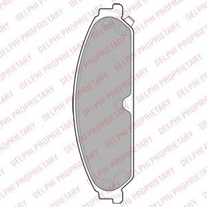 Тормозные колодки DELPHI LP2033