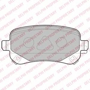 Тормозные колодки DELPHI LP2174