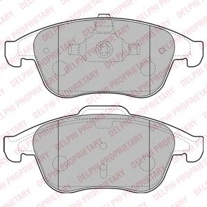 Тормозные колодки DELPHI LP2181