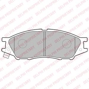 Гальмівні колодки DELPHI LP2184