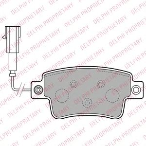 Тормозные колодки DELPHI LP2231