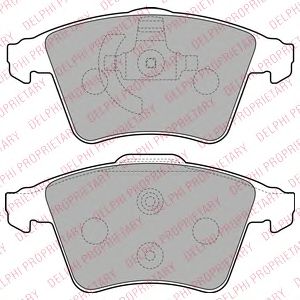 Тормозные колодки DELPHI LP2225