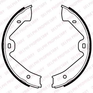 Тормозные колодки ручника DELPHI LS2070