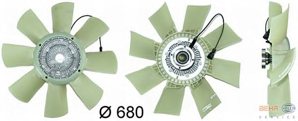 Вентилятор охлаждения HELLA 8MV 376 730-131