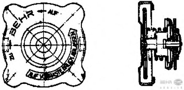 Пробка расширительного бачка HELLA 8MY 376 742-131