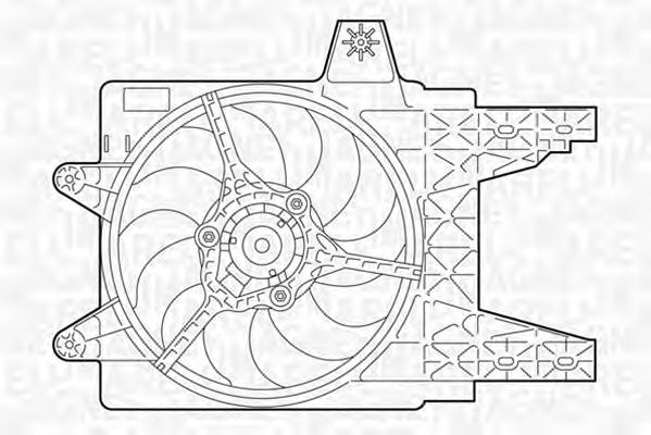 Вентилятор охлаждения MAGNETI MARELLI 069402281010