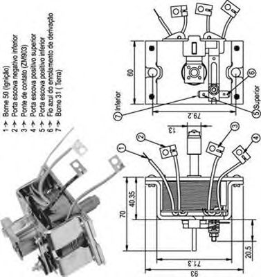 Втягивающее реле MAGNETI MARELLI 940113050339