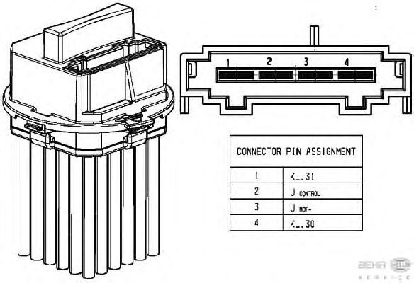 Регулятор, вентилятор салону BEHR HELLA SERVICE 5HL 351 321-491