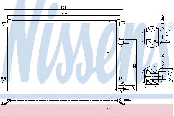 Радиатор кондиционера NISSENS 940320