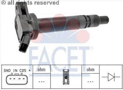 Катушка зажигания FACET 9.6437
