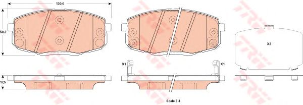 Тормозные колодки TRW GDB3523