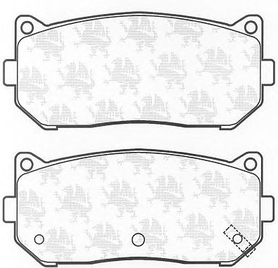 Тормозные колодки QH International BP1072