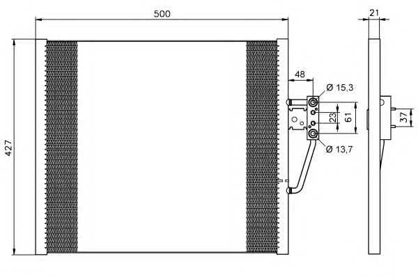 Радиатор кондиционера NRF 35206