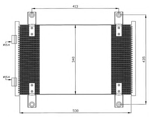 Радиатор кондиционера NRF 35501