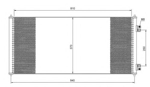 Радиатор кондиционера NRF 35651