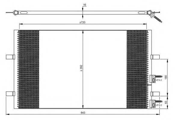 Радиатор кондиционера NRF 35846