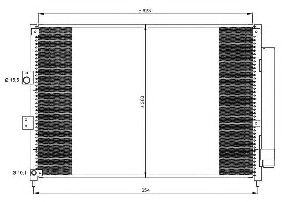 Радиатор кондиционера NRF 35865