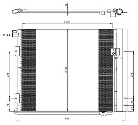 Радиатор кондиционера NRF 35933