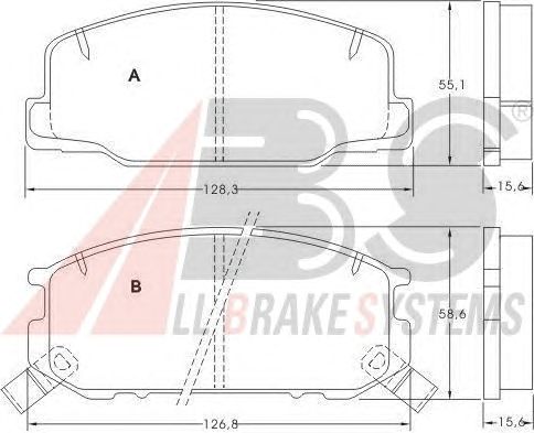 Тормозные колодки A.B.S. 36733
