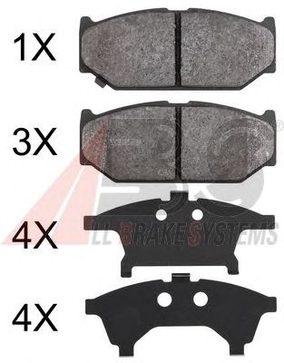 Гальмівні колодки A.B.S. 37893