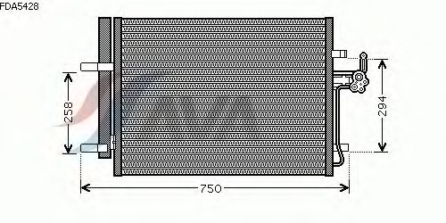 Радиатор кондиционера AVA QUALITY COOLING FDA5428