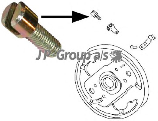 Реулировающий болт, тормозная система JP GROUP 8163850406