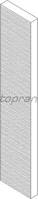 Фильтр салона TOPRAN 108 653